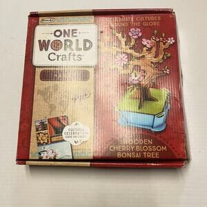 One World Cherry Blossom Bonsai Tree Crafts Asia Crafts Rose Art Gift New
